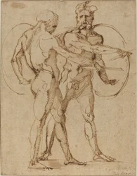 Deux nus masculins