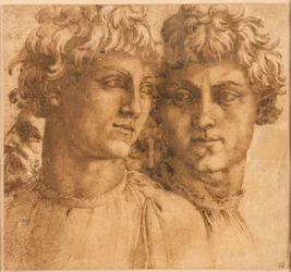 Deux études de la tête d