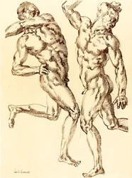 Deux études de nus masculins