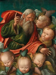 Dieu le Père, entouré d