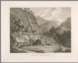 Vue de la source près de Monti Lucretili (Suite de VI vues des Environs de Rome)