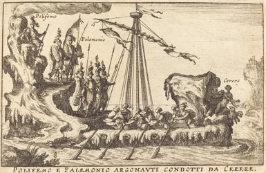 Polifemo e Palemonio Argonauti conduits par Cérès
