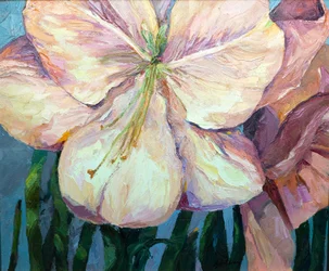 Amaryllis 1, 2004 (huile sur toile)