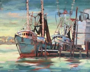 Flotte de pêche de Biloxi Gulfport Mississippi