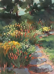 Chemin de jardin, c.1990-2005 (huile sur toile)