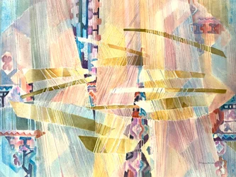 Série sur le métier à tisser, c.1980-2000 (aquarelle sur papier)