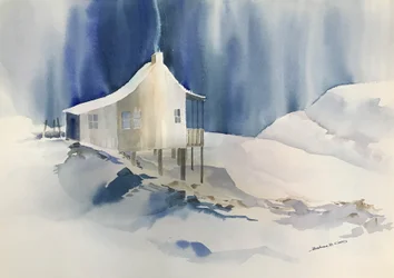 No Place, c.1960-70 (aquarelle sur papier)