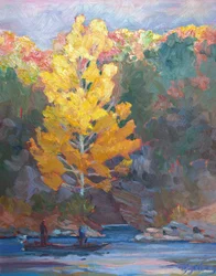 Pine Cove, vers 1980-2000 (huile sur toile)