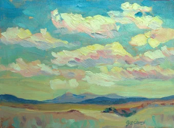 Rio Chama, vers 1980-95 (huile sur toile)