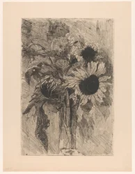 Tournesols dans un vase