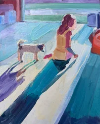 ombre, 2023, huile sur panneau