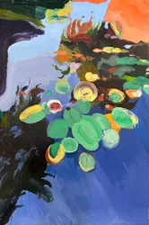 what lies beneath, 2024, huile sur panneau