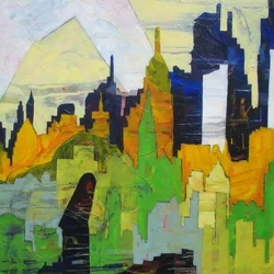 Calques de paysages urbains abstraits