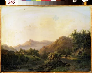 Paysage avec chemin