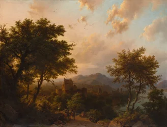 Coucher de soleil sur le Rhin, 1853