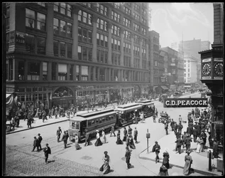 Vue du Fair Store sur State Street, Chicago, Illinois, USA, c.1905 (photo n/b)