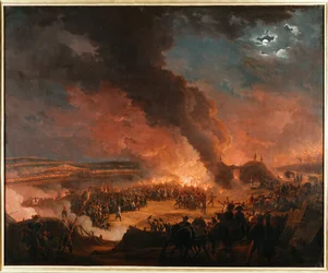 Napoléon Ier visite les bivouacs la nuit précédant la bataille d