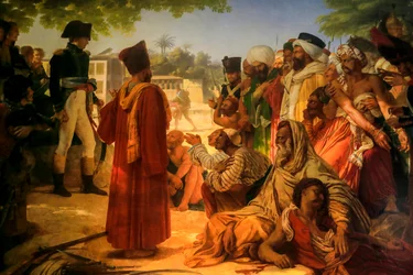 Le général Bonaparte gracie les rebelles du Caire, en 1798. 1808 (huile sur toile)