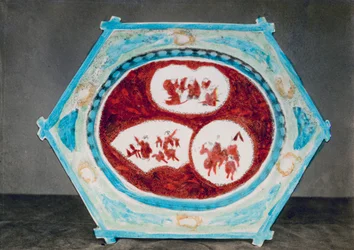 Assiette Kaga ou Kutani, 1882