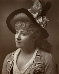 Lydia Thompson, danseuse, actrice et productrice de théâtre britannique, 1886