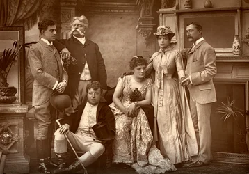 La compagnie de Drury Lane dans A Run of Luck, au théâtre de Drury Lane, Londres