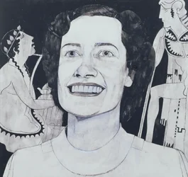Portrait de Joan Sutherland, illustration pour The Sunday Times, 1970s