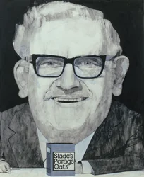 Portrait de Ronnie Barker, illustration pour The Listener, 1970s