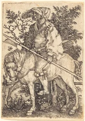 Hallebardier à cheval