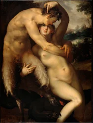 Jupiter et Antiope, vers 1596
