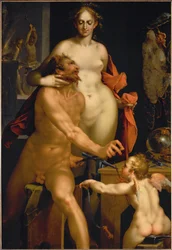 Vénus dans la forge de Vulcain (peinture sur toile)