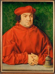 Cardinal Bernhardus Clesius (peinture sur bois de chêne)