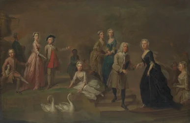 Uvedale Tomkyns Price 1685-1764 et membres de sa famille