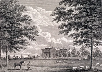 Brockwell Hall, Herne Hill, Lambeth, Londres, 1820