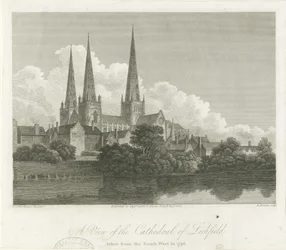 Cathédrale de Lichfield - Vue sud-ouest