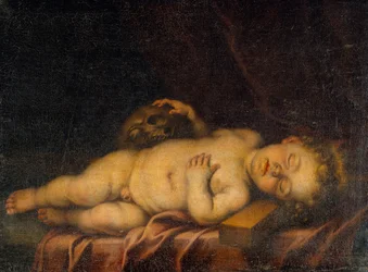 Enfant Jésus endormi sur la croix