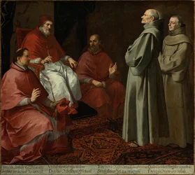 Le Bienheureux Gilles devant le Pape Grégoire IX