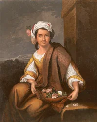La fille aux fleurs espagnole