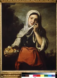 Jeune fille marchande de fruits