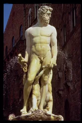 La Fontaine de Neptune, détail de la figure de Neptune (détail)