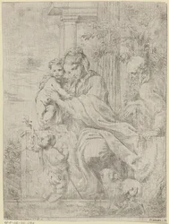 Sainte Famille avec le jeune Jean-Baptiste