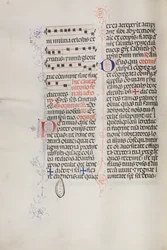 Missale : Fol. 112v : contient de la musique dans le cadre de la liturgie du dimanche des Rameaux