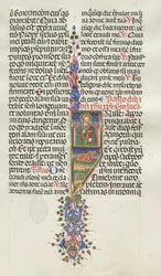 Missale: Fol. 131: Saint Luc avec le Taureau, 1469