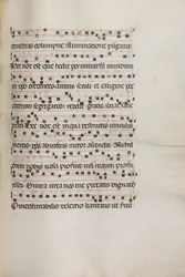 Missale : Fol. 155 : Musique pour Exultet, 1469