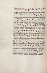 Missale: Fol. 155v: Musique pour Exultet, 1469