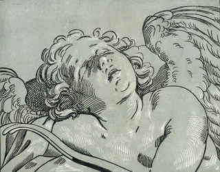 Un cupidon endormi, 1630-45
