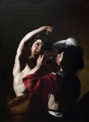 Bacchus et un buveur