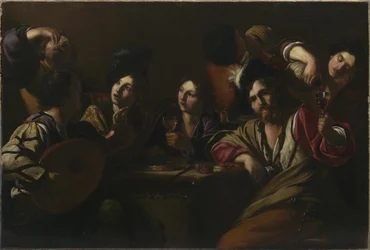 Scène de taverne, vers 1619