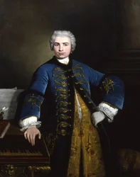 Portrait du chanteur Farinelli Carlo Broschi 1705-1782, 1734
