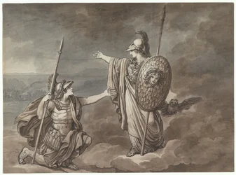 Athéna apparaissant à Télémaque (le fils d