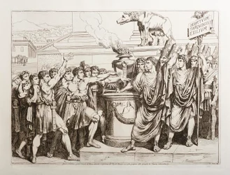Brutus et Collatinus jurent d